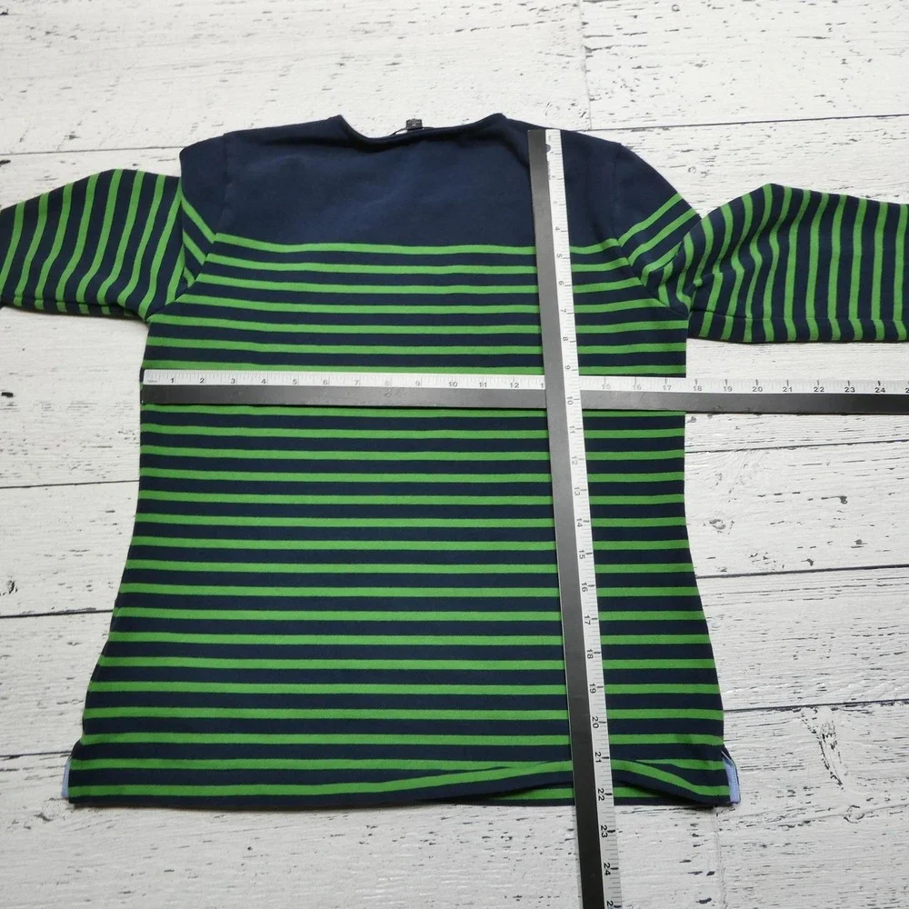 Brooks‎ Brothers Shirt Youth Medium Blue Striped Long Sleeve Button Shoulder